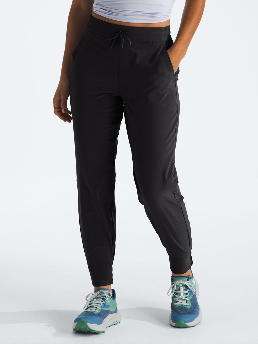 The North Face Women's Black Athletic Joggers with Drawstring